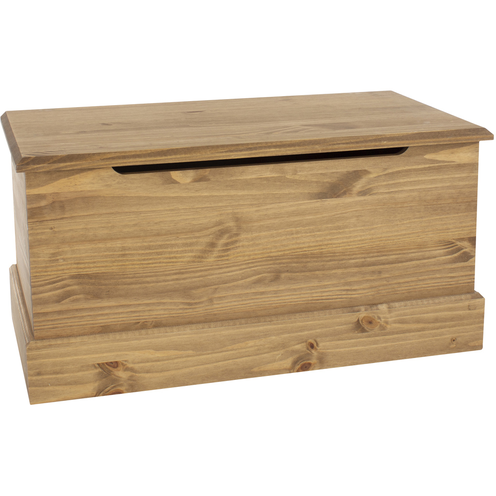 Core Products Cotswold Pine Ottoman Storage Trunk Image 2