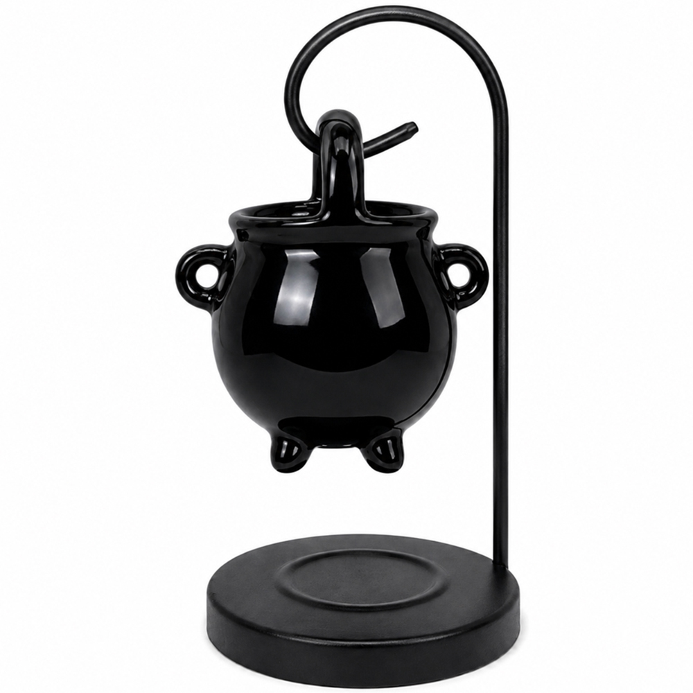 Marco Paul Black Hanging Cauldron New Bone China Halloween Oil Burner Image 3