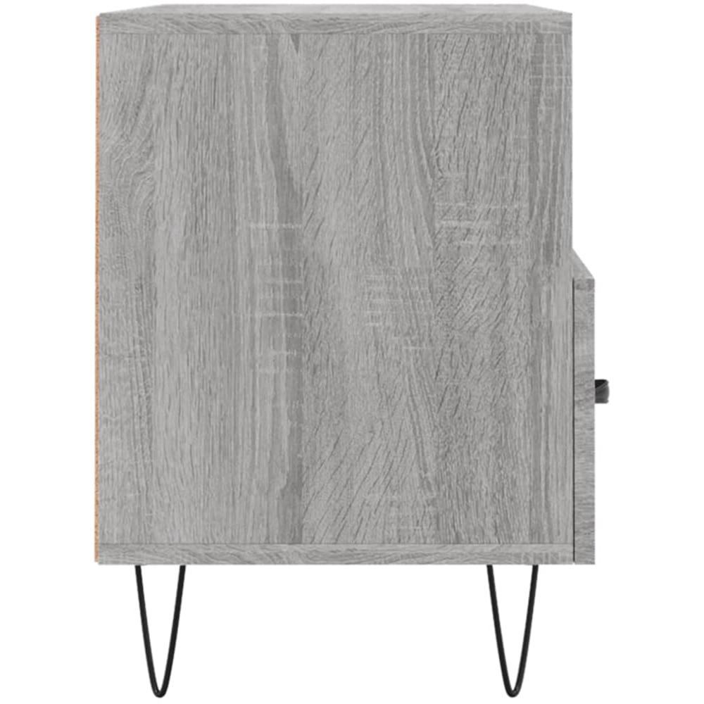 vidaXL 2 Drawer 2 Shelf Grey Sonoma TV Cabinet Image 7