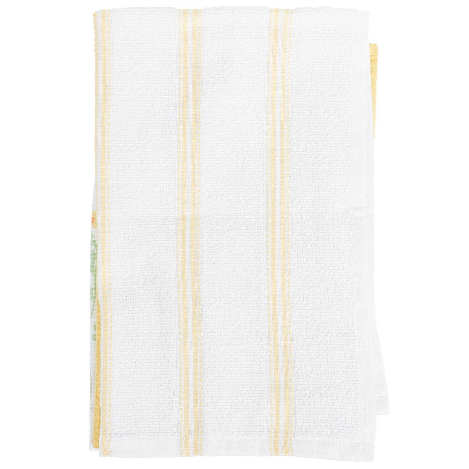 Pack of 3 Bunny Print Tea Towels - Multicolour Image 2