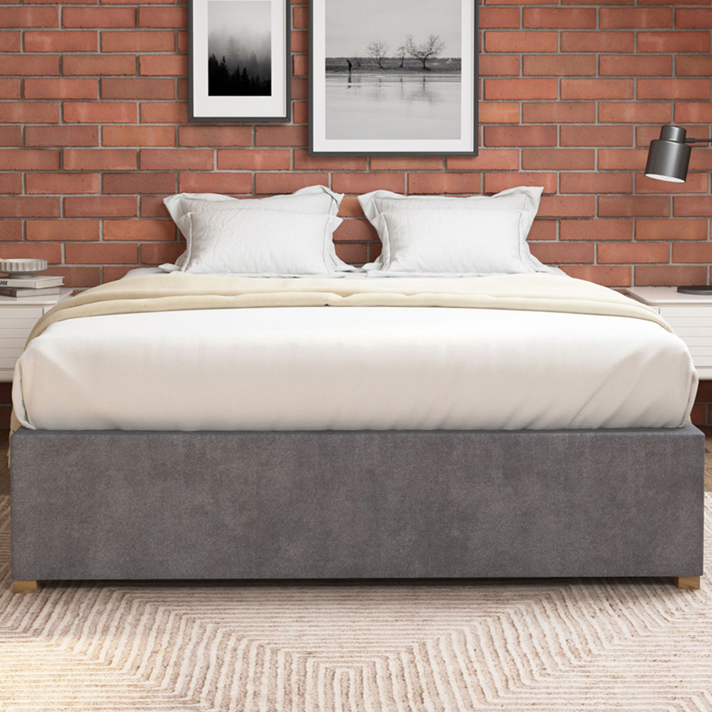 Aspire Furniture Super King Size Steel Plush Platform Ottoman Bed Image 3