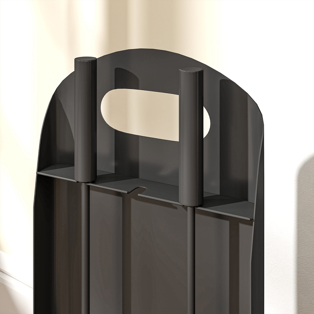 Outsunny 4 Piece Black Metal Fireplace Companion Set Image 3