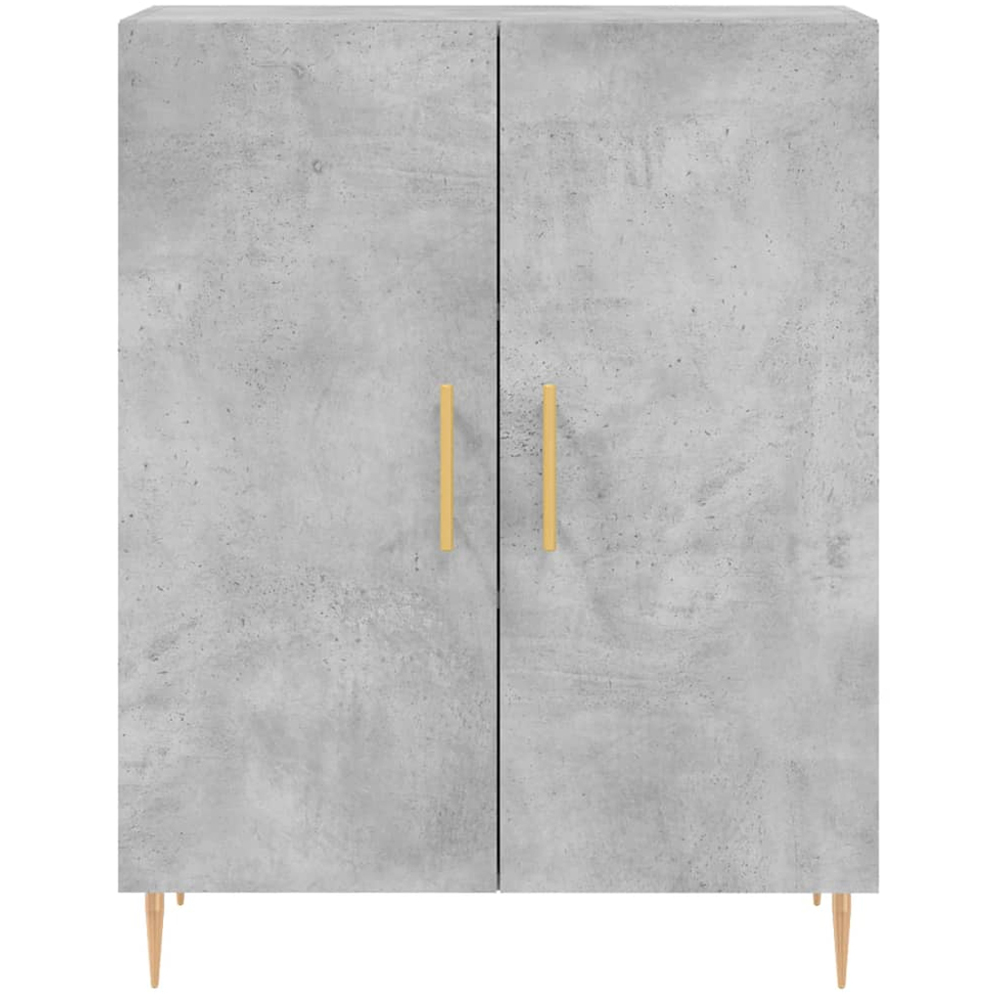 vidaXL 4 Door Concrete Grey Highboard Image 8