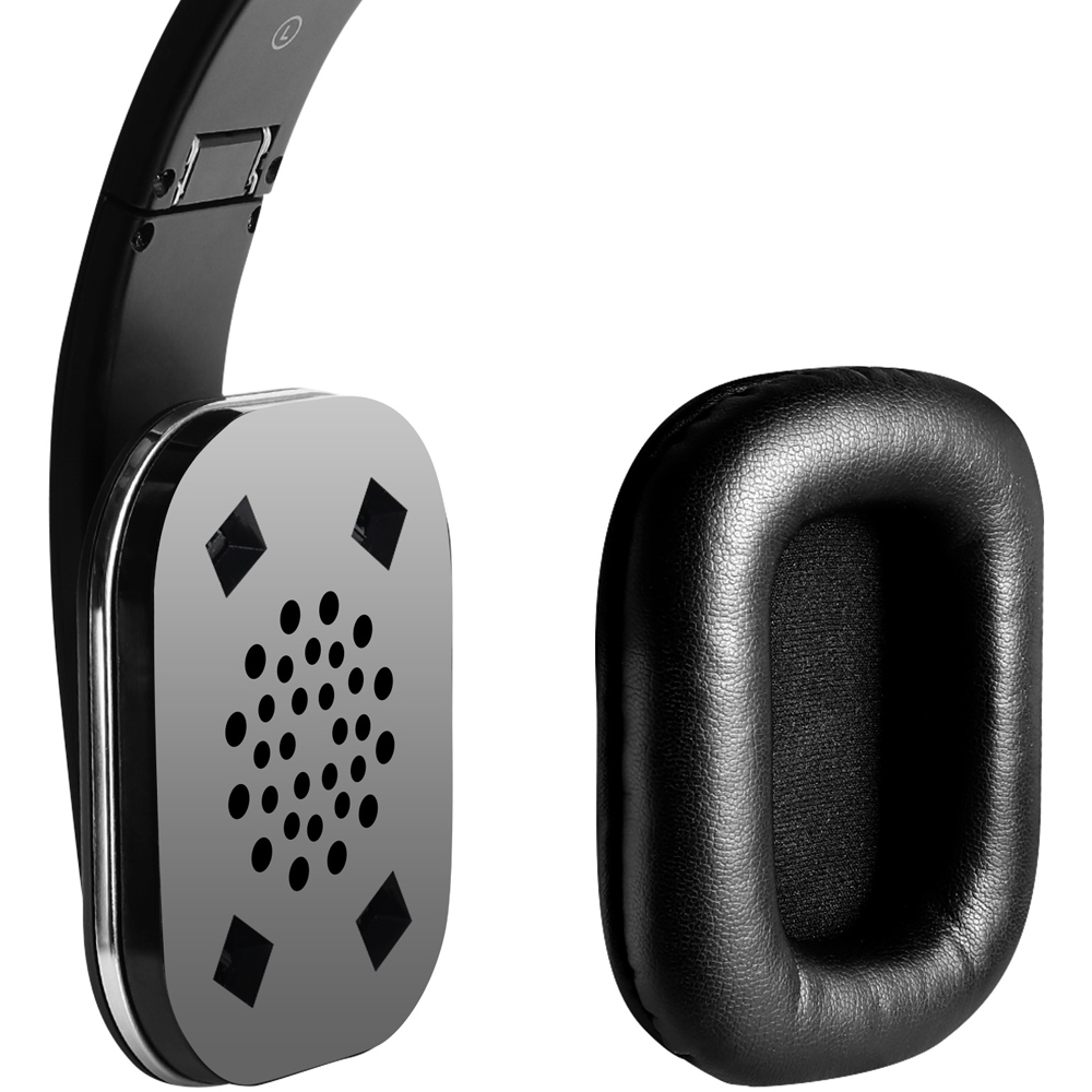 August EP650B Black Wireless Low Latency NFC Bluetooth Headphones with Mic Image 3