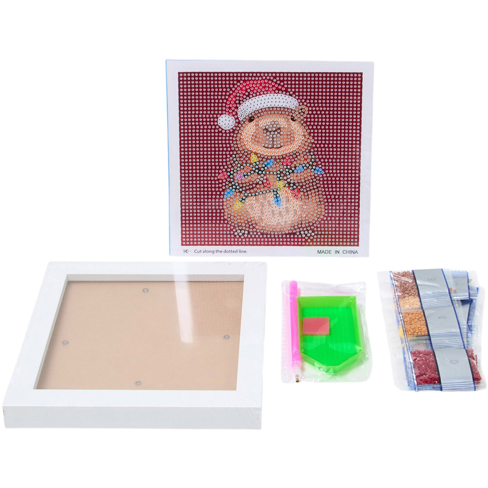 Christmas Capybara Crystal Canvas Kit Image 5