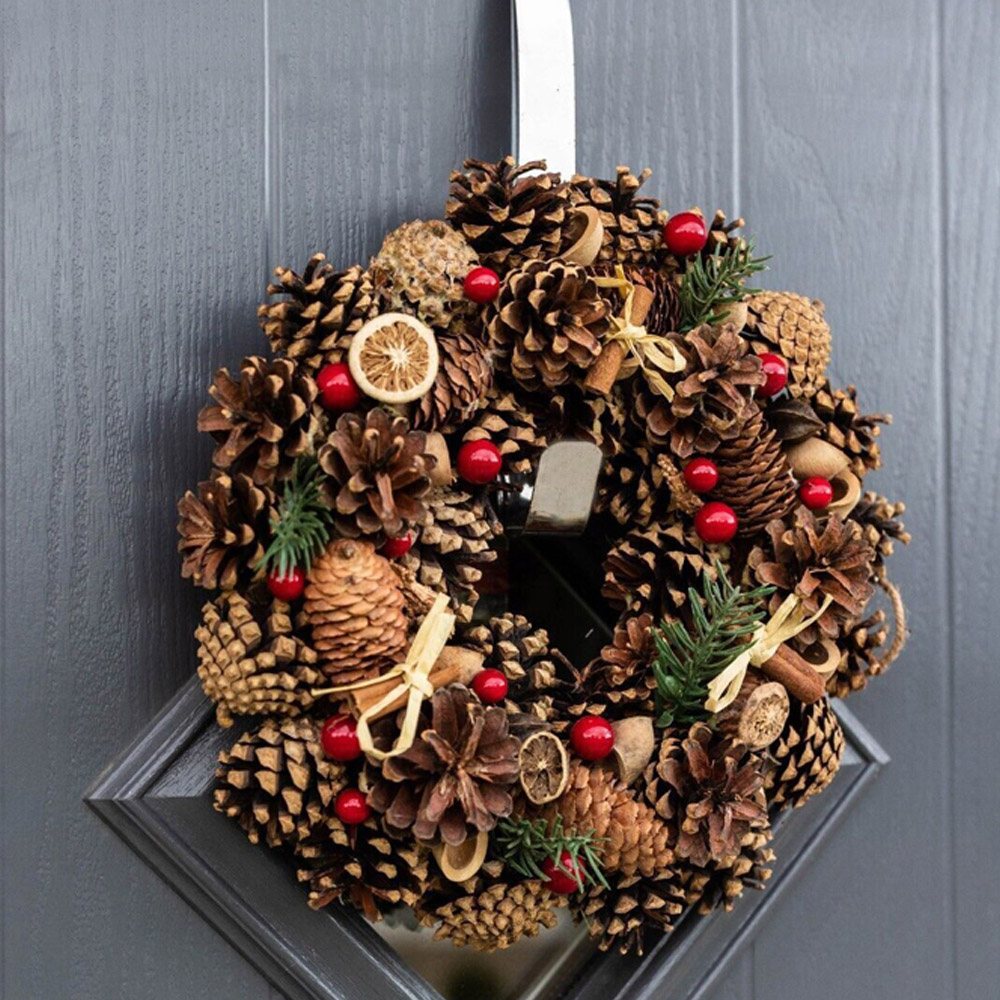 Marco Paul Pinecone Christmas Wreath 30cm Image 2