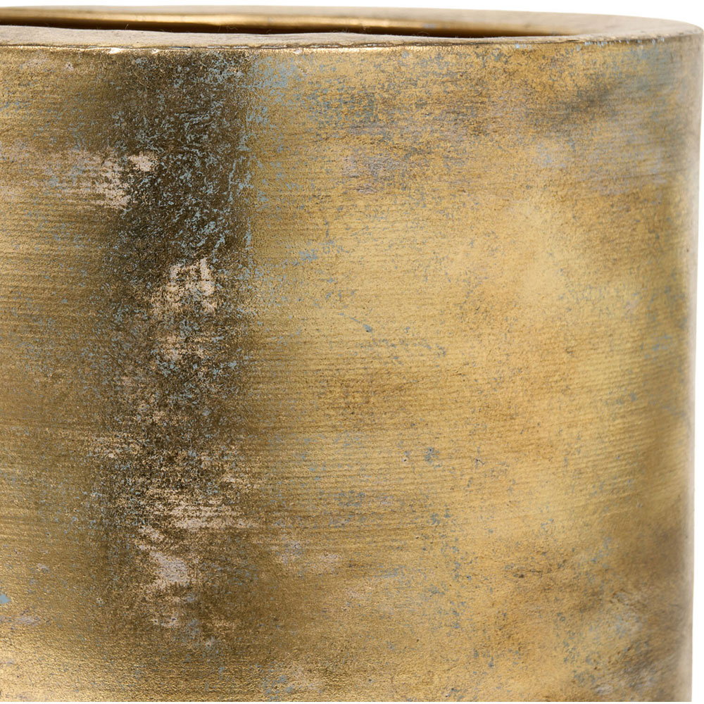 Amelia Metal Planter Brushed Gold Image 3