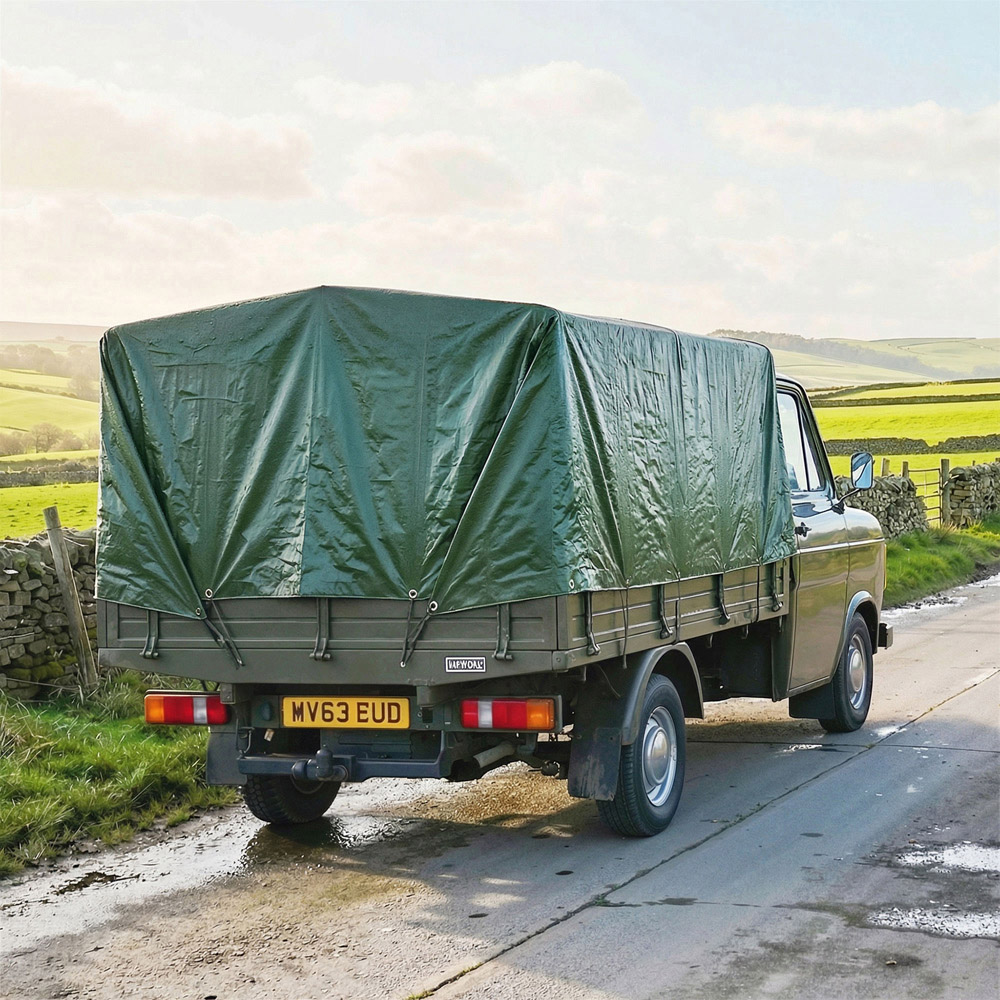 Outsunny 4 x 6m Green PE Waterproof Tarpaulin Image 6