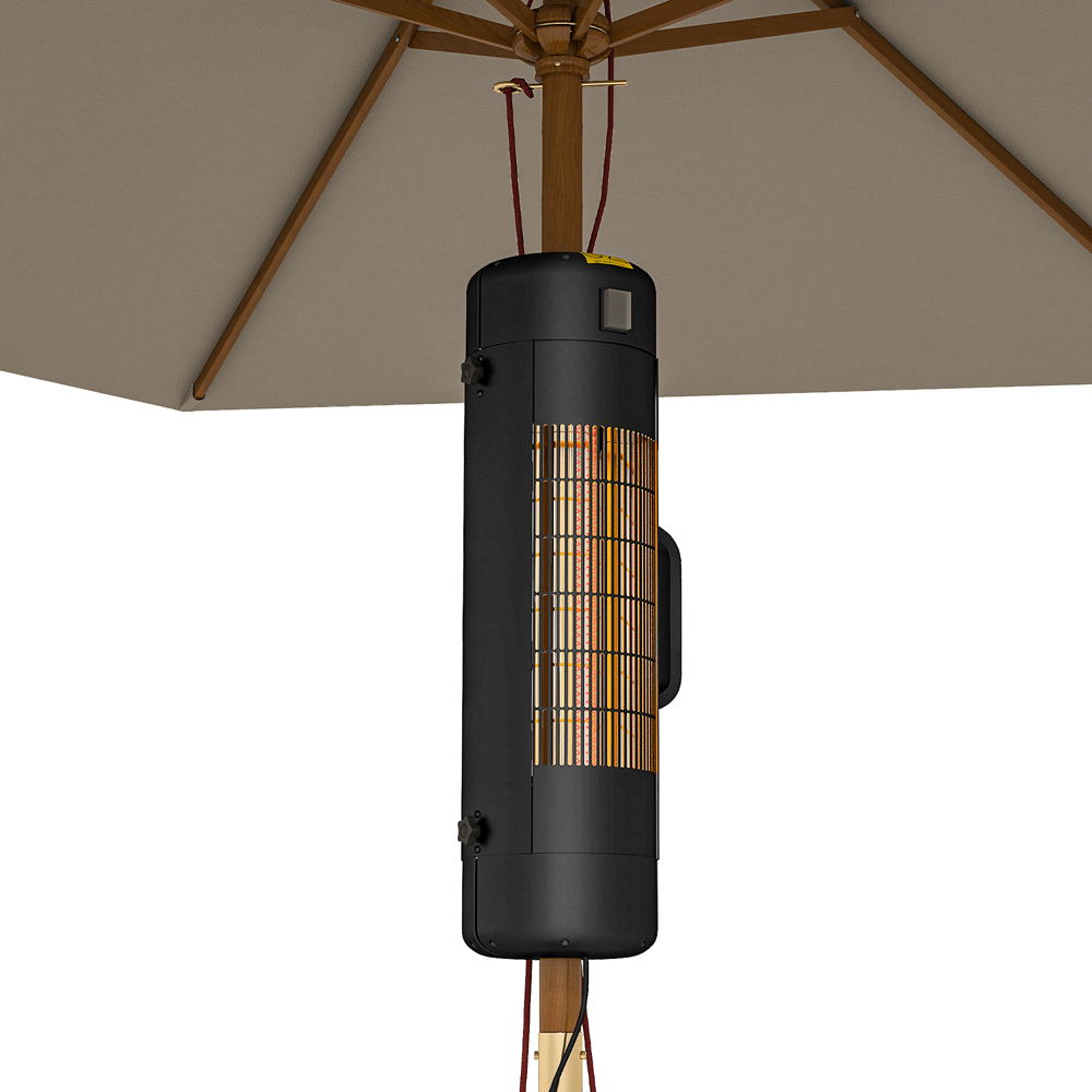 Outsunny Electric Parasol Mounted Patio Heater Image 3