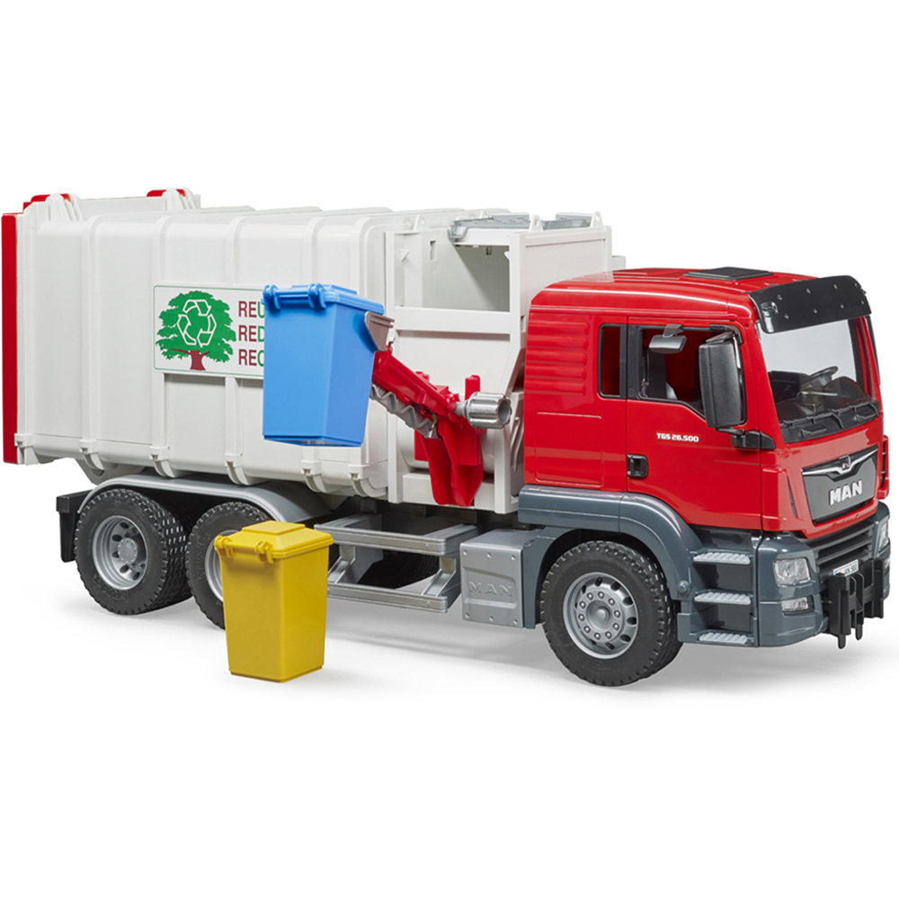 Bruder Kids MAN TGS Side Loading Garbage Truck Playset Model Image 4