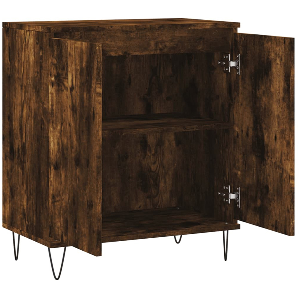 vidaXL 2 Door Smoked Oak Sideboard Image 4