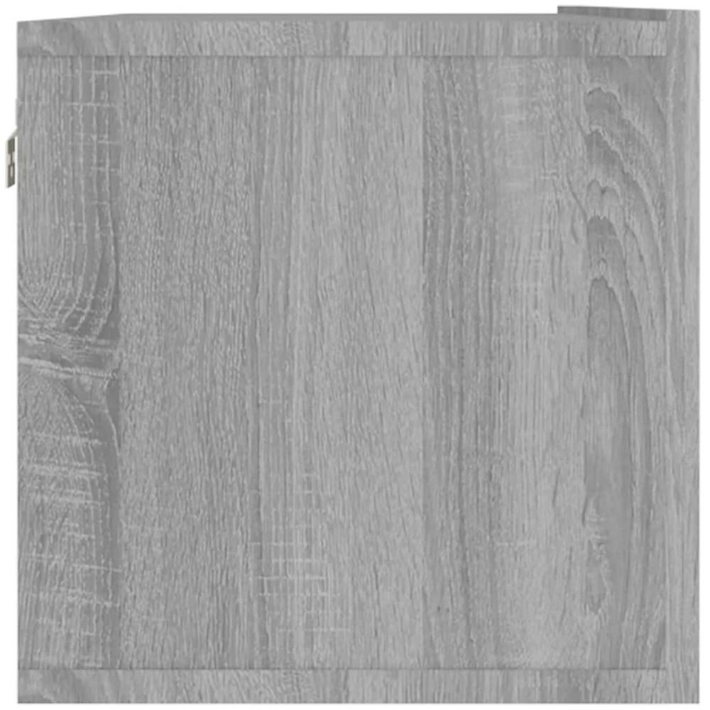 vidaXL 2 Door Grey Sonoma Wall Mounted TV Cabinet Image 6