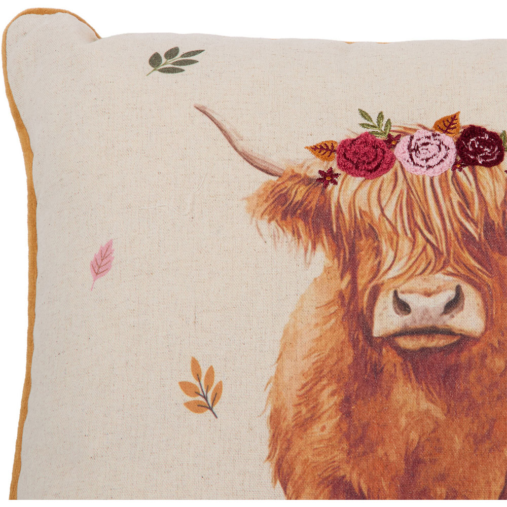 Lola Highland Cow Cushion Image 4