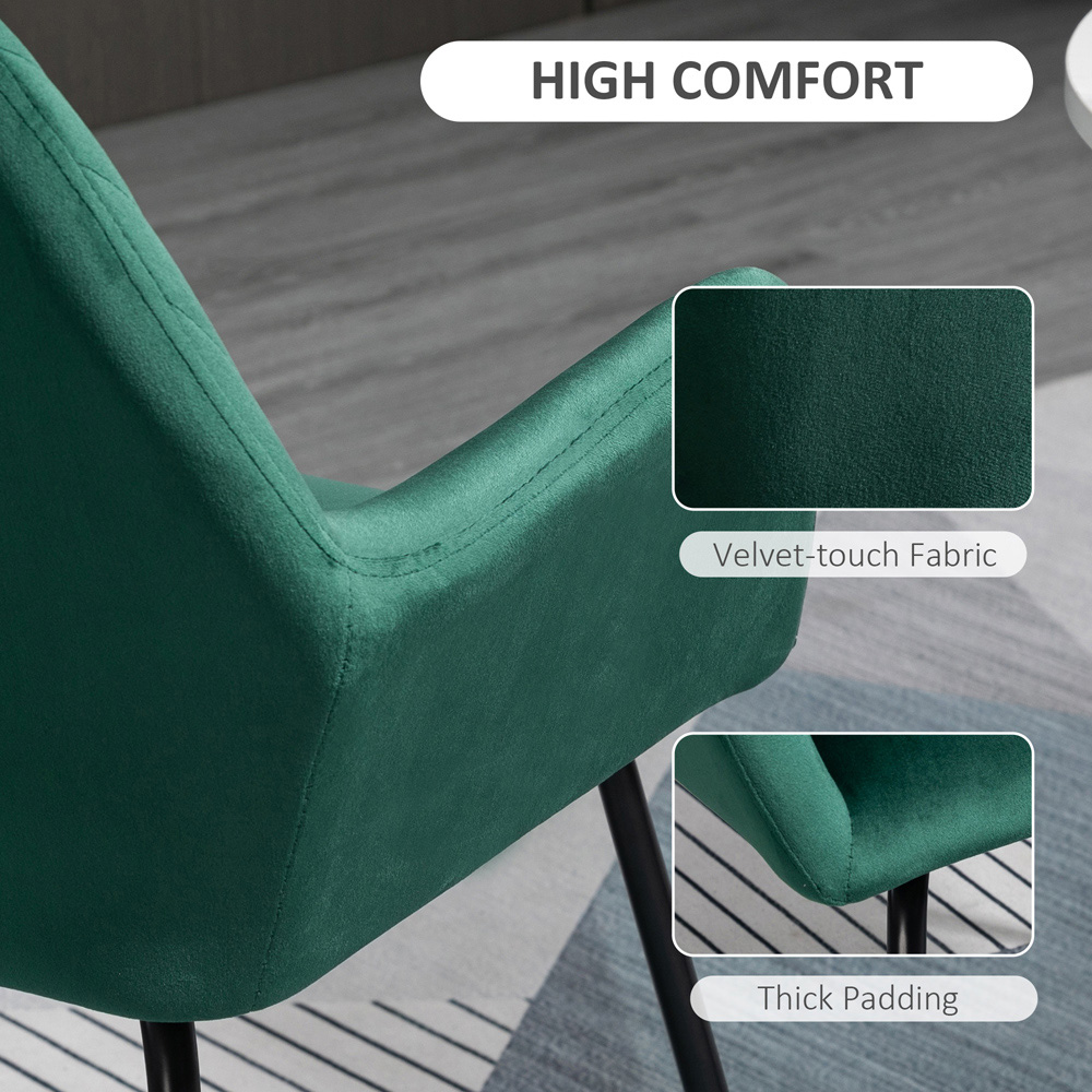 Portland Green Upholstered Accent Chair Image 6