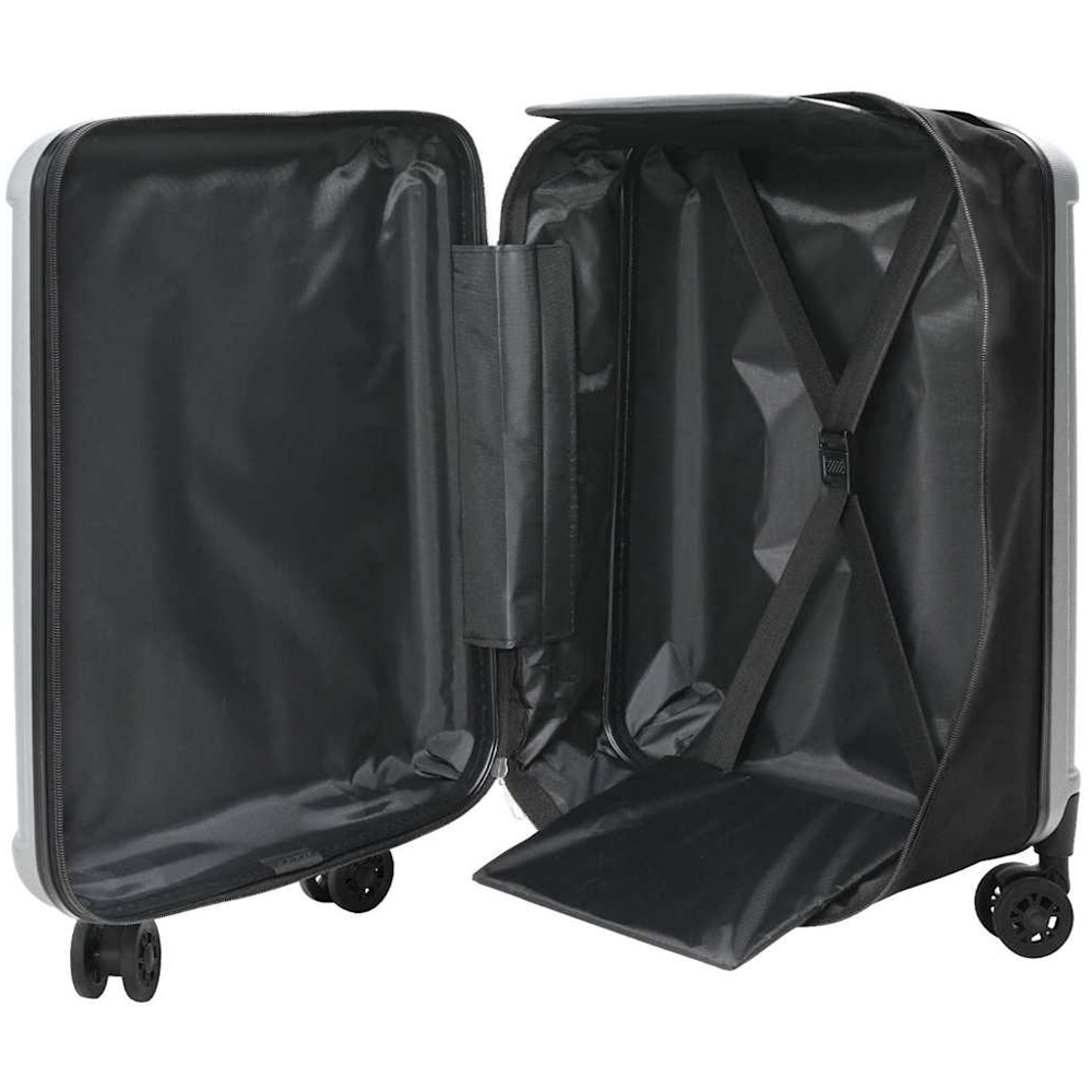 vidaXL 24 inch Silver Rectangular Travel Bag Image 2