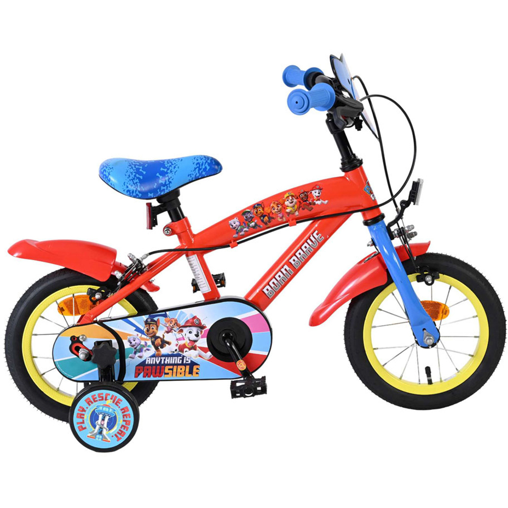 Volare Paw Patrol Core Kids 12 inch Multicolour Bike with Stabilisers Image 4