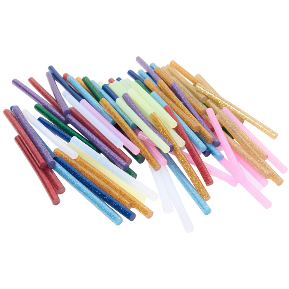 Pack of 100 Assorted Glitter Glue Sticks Image 4