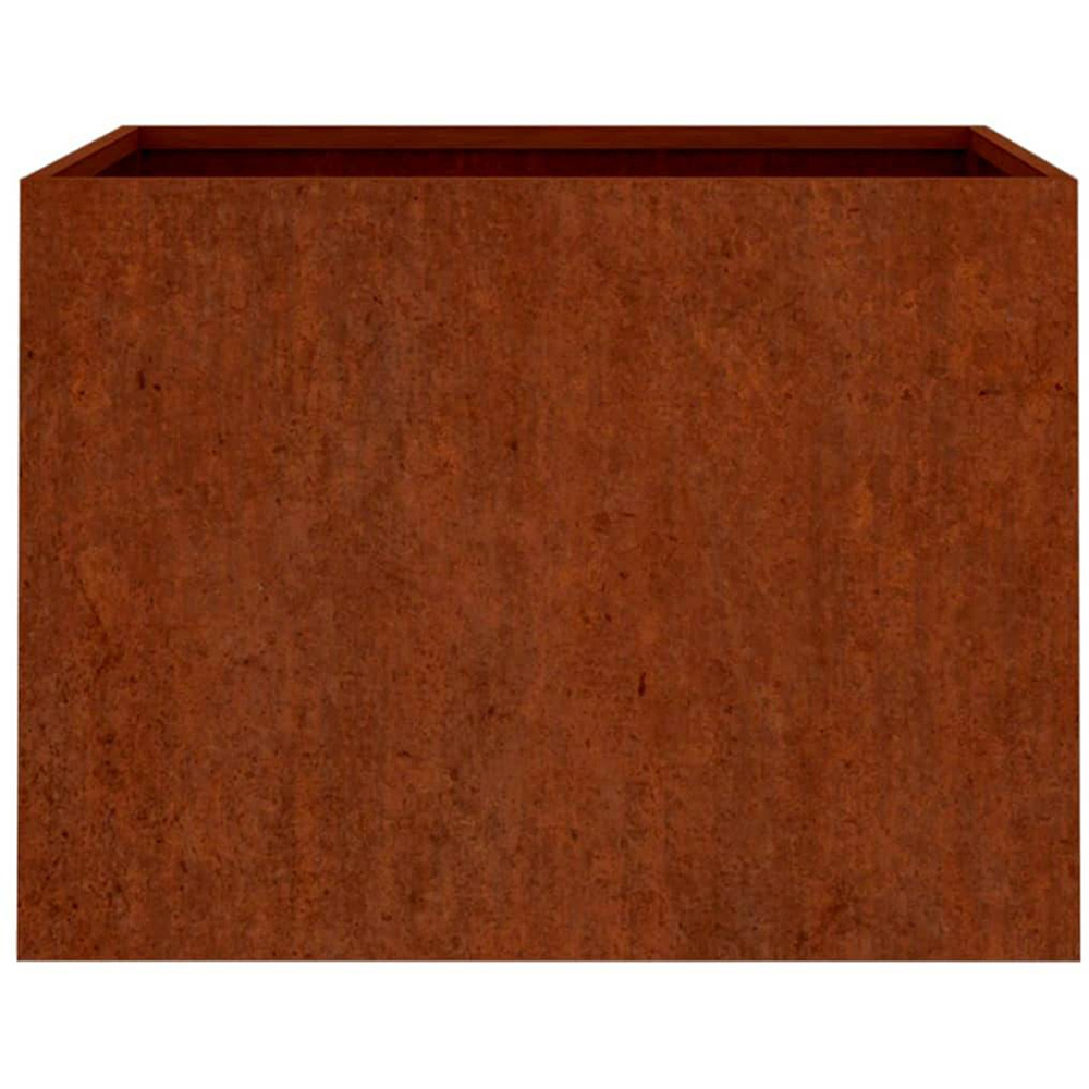 vidaXL Brown Corten Steel Garden Planter 46 x 62 x 47cm Image 3