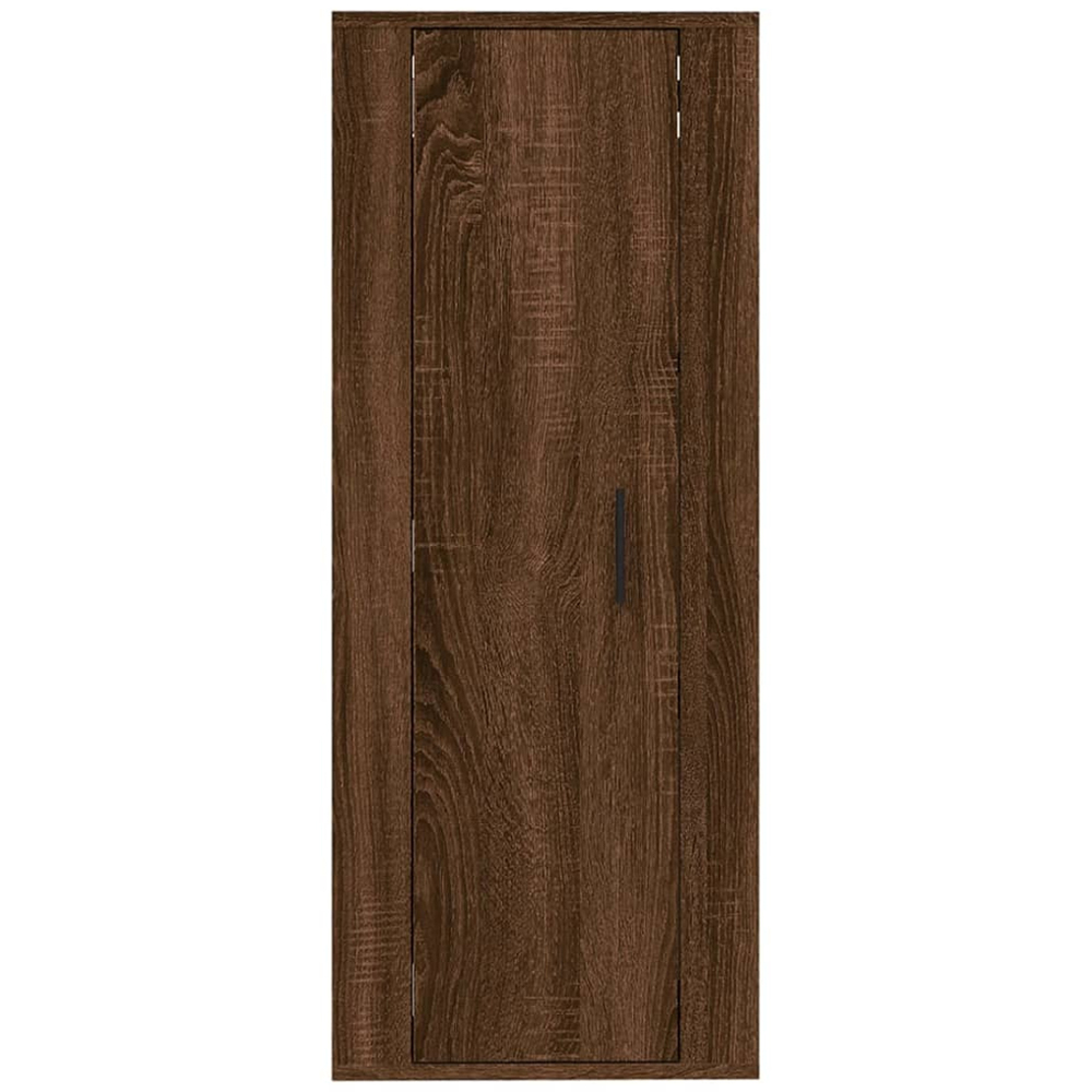 vidaXL Single Door Brown Oak Wall Mounted TV Cabinet Image 5