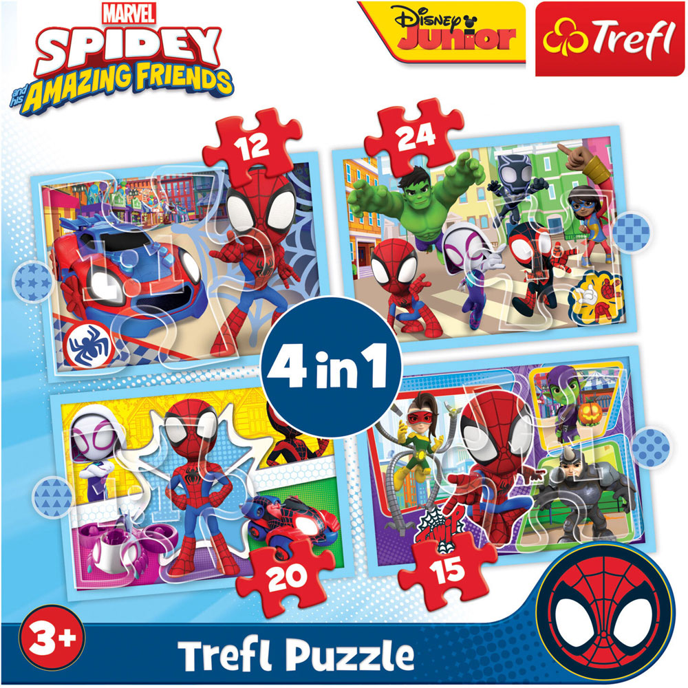 Marvel Spidey and His Amazing Friends 4 in 1 Puzzle Image 2