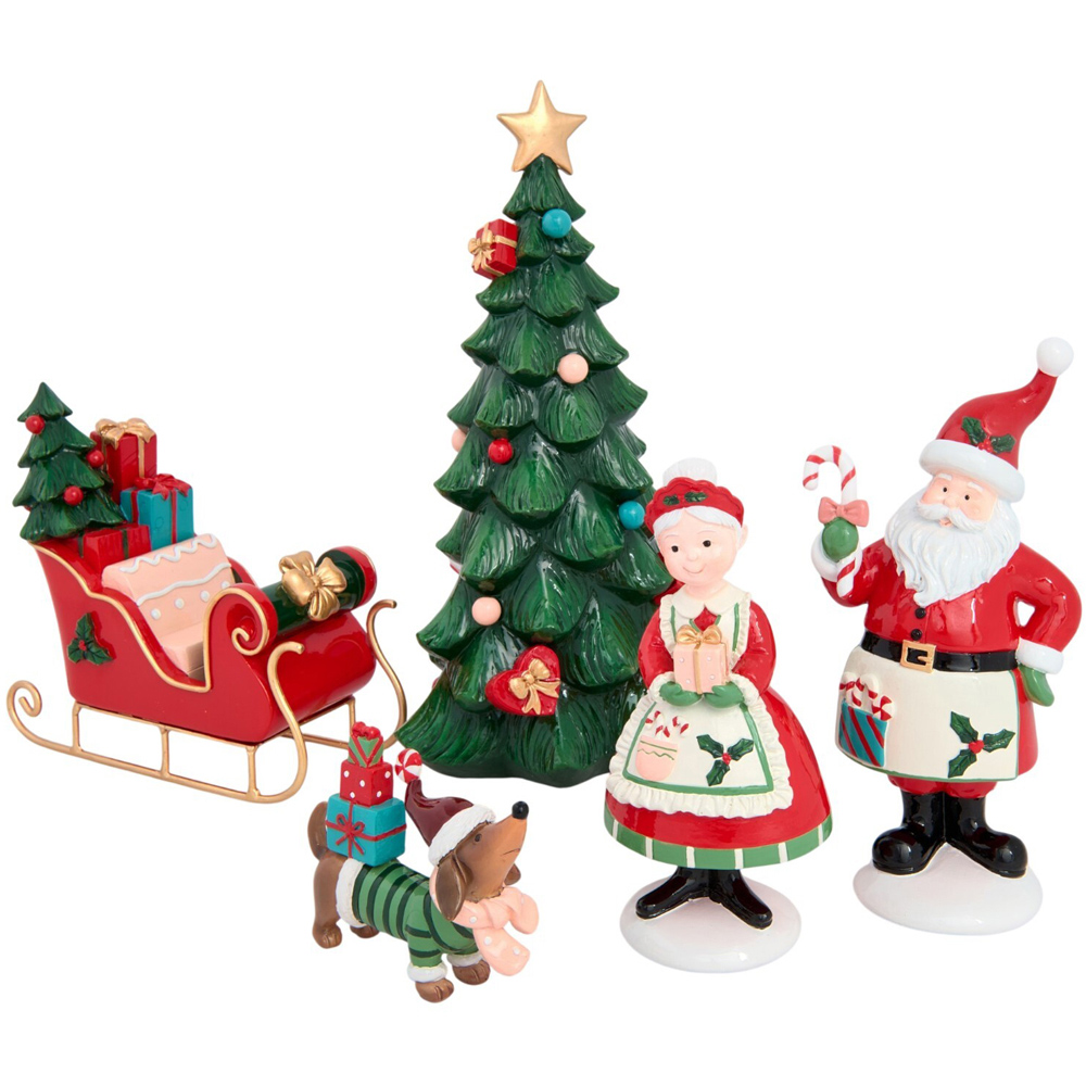 Novelty Mr and Mrs Claus Ornament Set Image 1