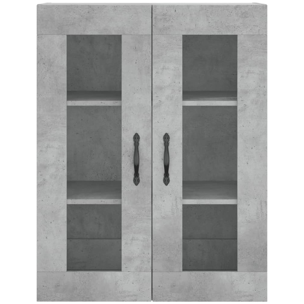 vidaXL 3 Door 3 Drawer Concrete Grey Highboard Image 6