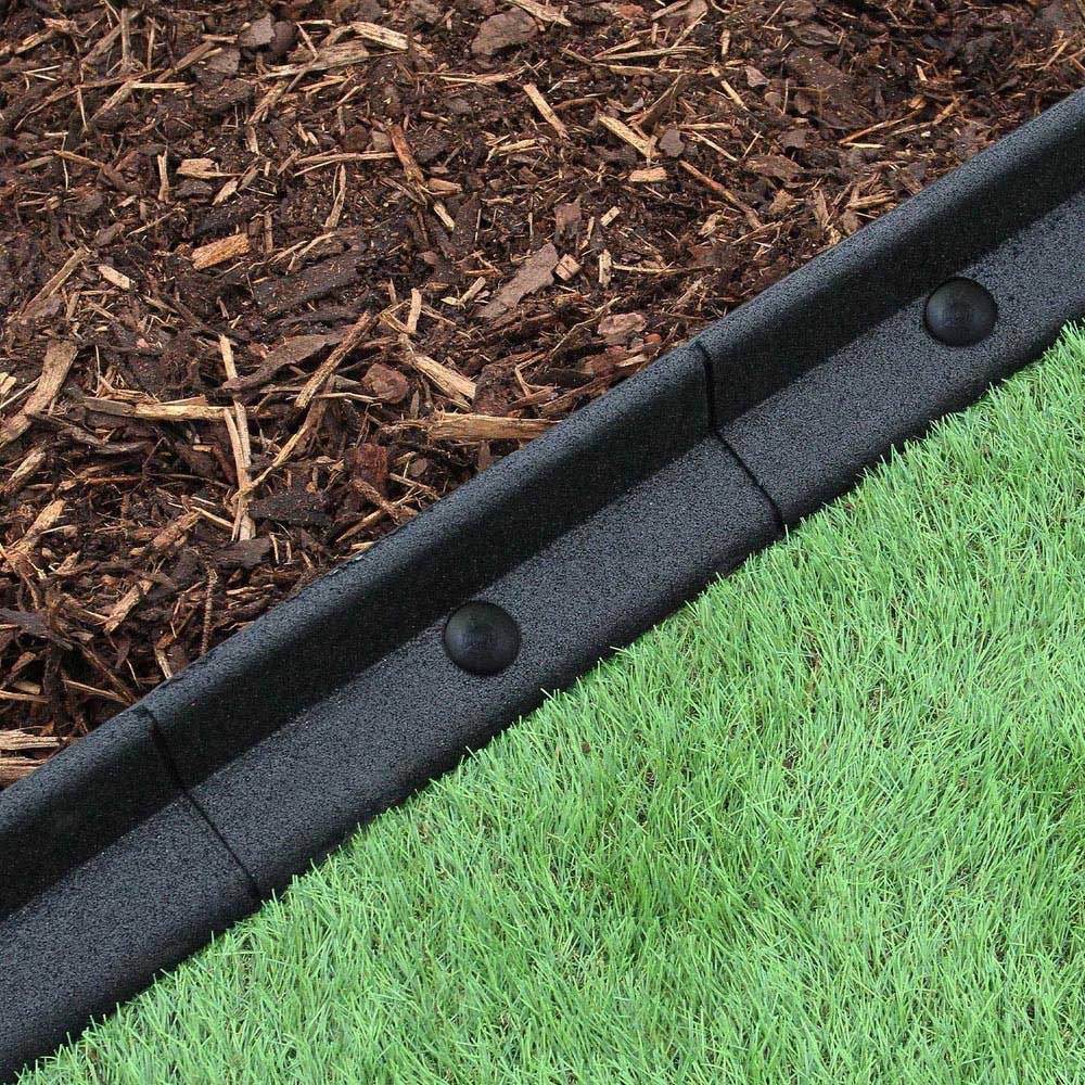 MonsterShop Black 4ft 26 Pack Flexible Lawn Edging Image 5