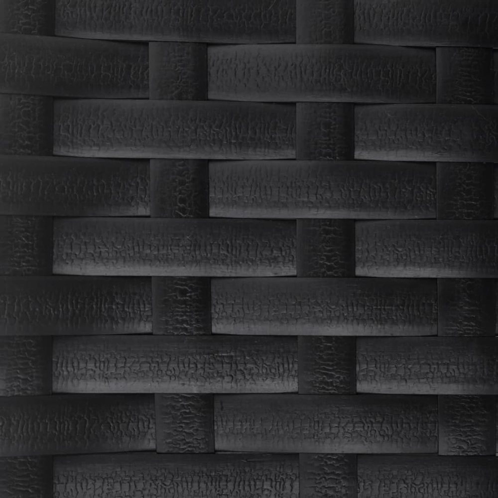 vidaXL 2 Seater Black Rattan Garden Bench Image 8
