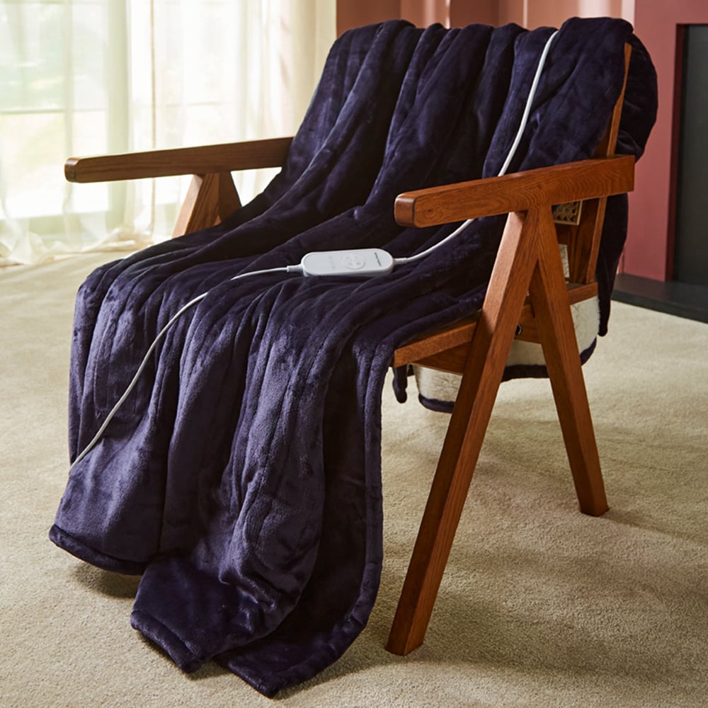 Morphy Richards Blue Teddy and Flannel Fleece Heated Electric Throw 160 x 130cm Image 9