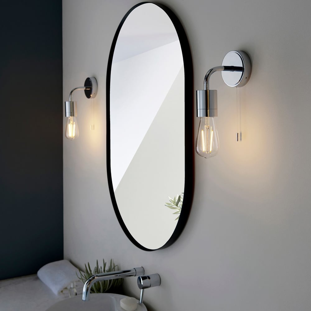 Merano Caserta Chrome Plate Bathroom Wall Light Image 6
