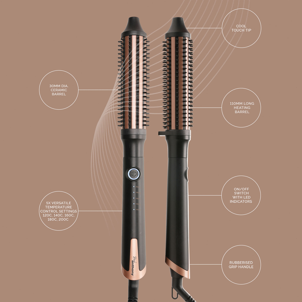 Paul Anthony StylePro Ceramic Hot Brush with Keratin 30mm Image 3
