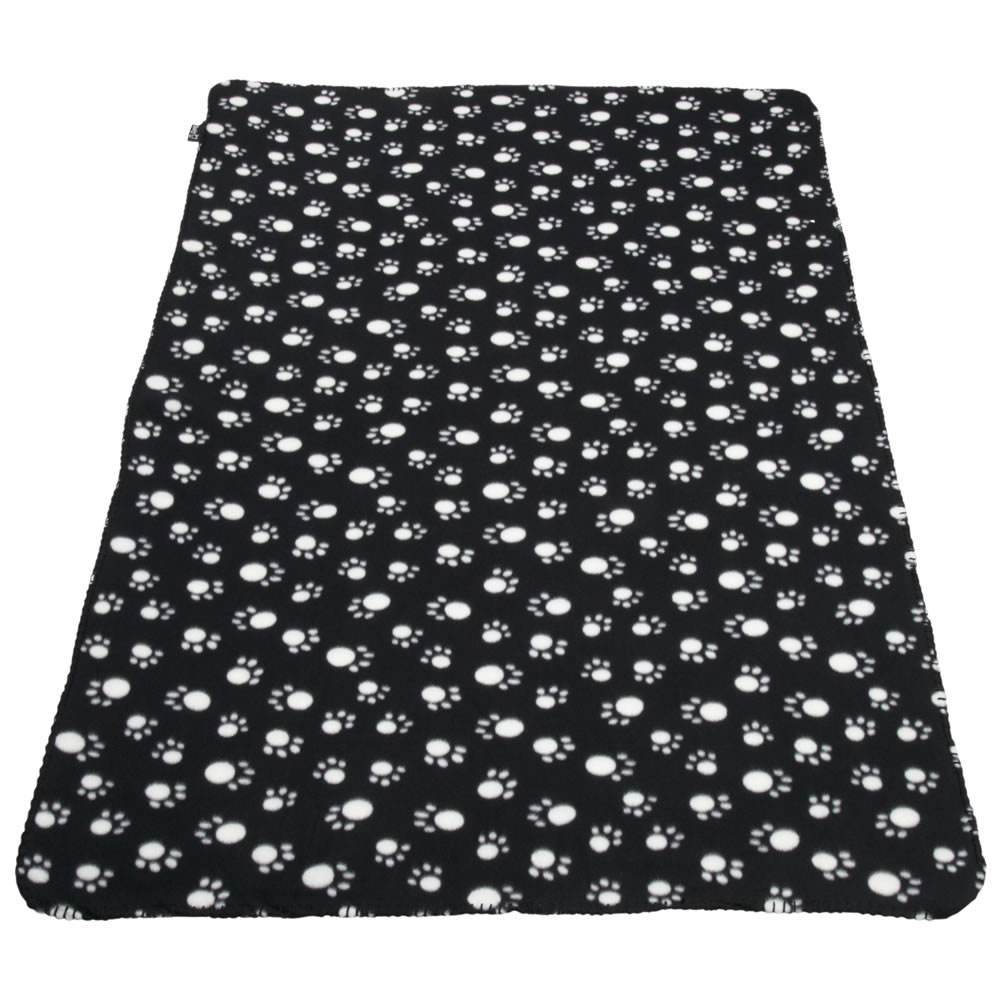 Bunty Extra Large Black Soft Fleece Pet Blanket Image 3