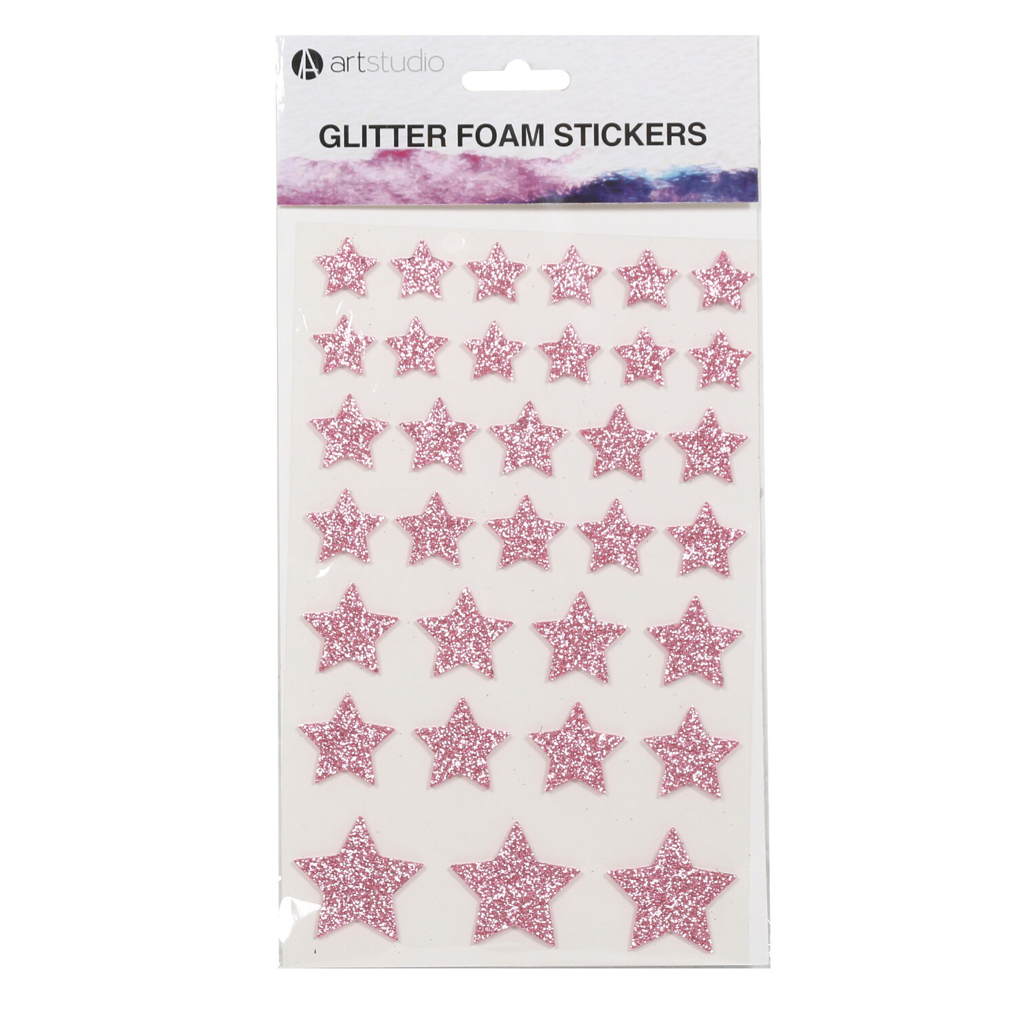 Art Studio Glitter Foam Stickers Image 2