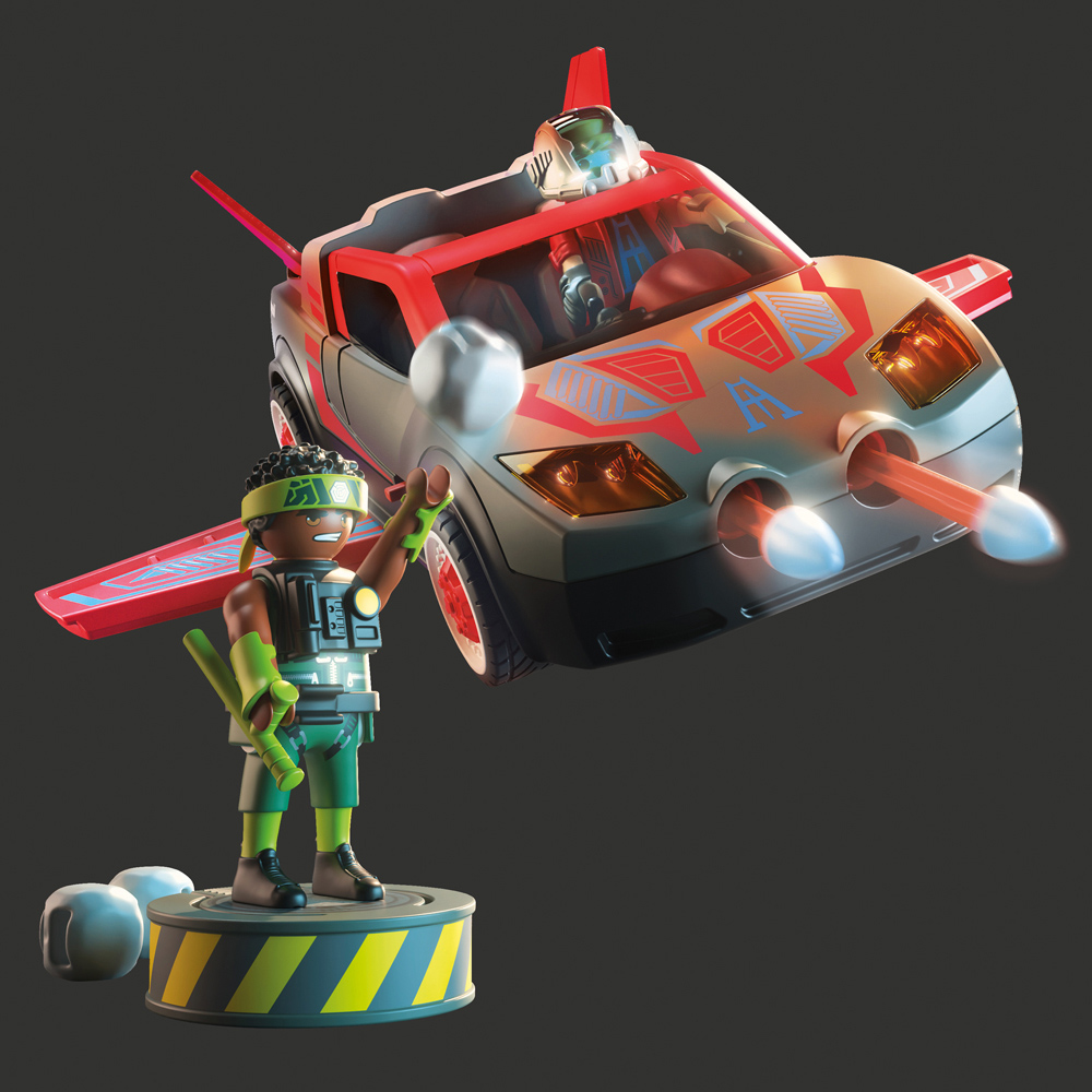 Playmobil Hero with Vehicle Playset Image 4