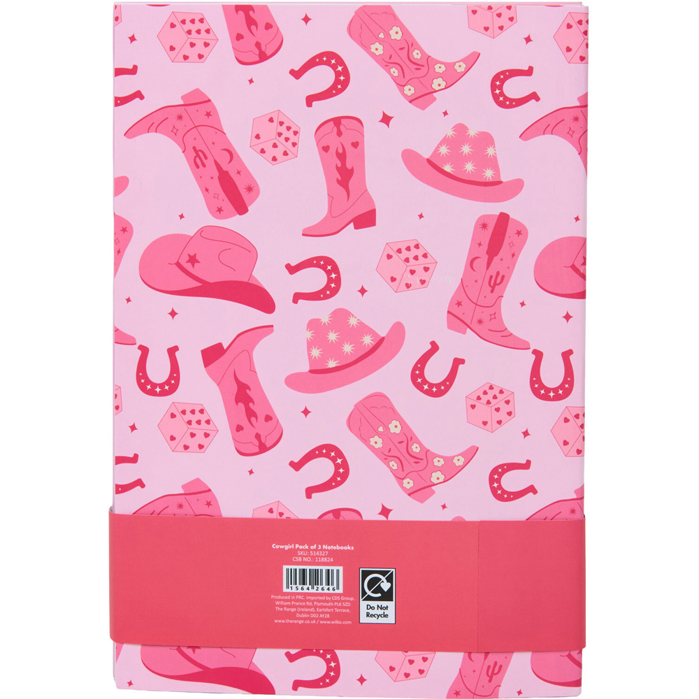 Pack of 3 Cowgirl Notebooks Image 6