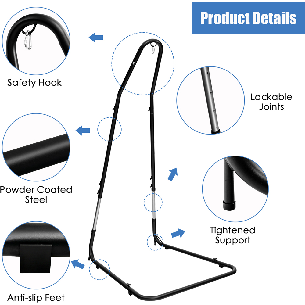 Costway Height Adjustable Hammock Stand 2m Image 6