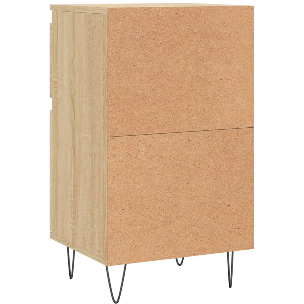 vidaXL Single Door Single Drawer Sonoma Oak Sideboard Image 8