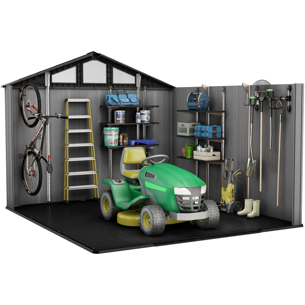 Keter Stronghold 10 x 11.5ft Grey Apex Garden Storage Shed Image 3