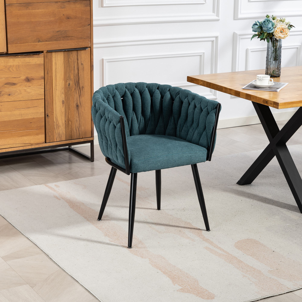Artemis Home Aneta Set of 2 Teal Dining Chairs Image 7