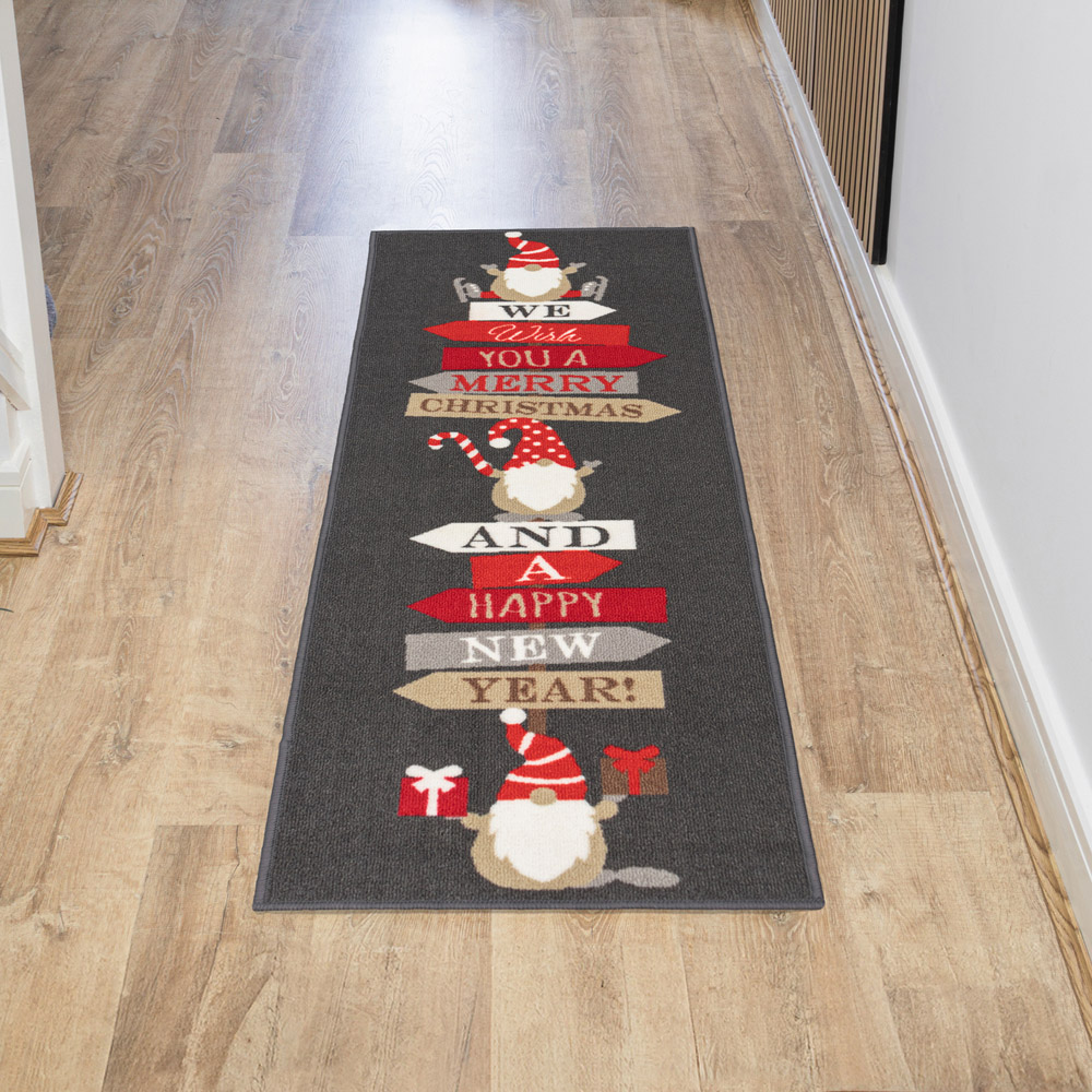 JVL Premium Christmas Gonk Nylon Pile Washable Runner 50 x 150cm Image 9