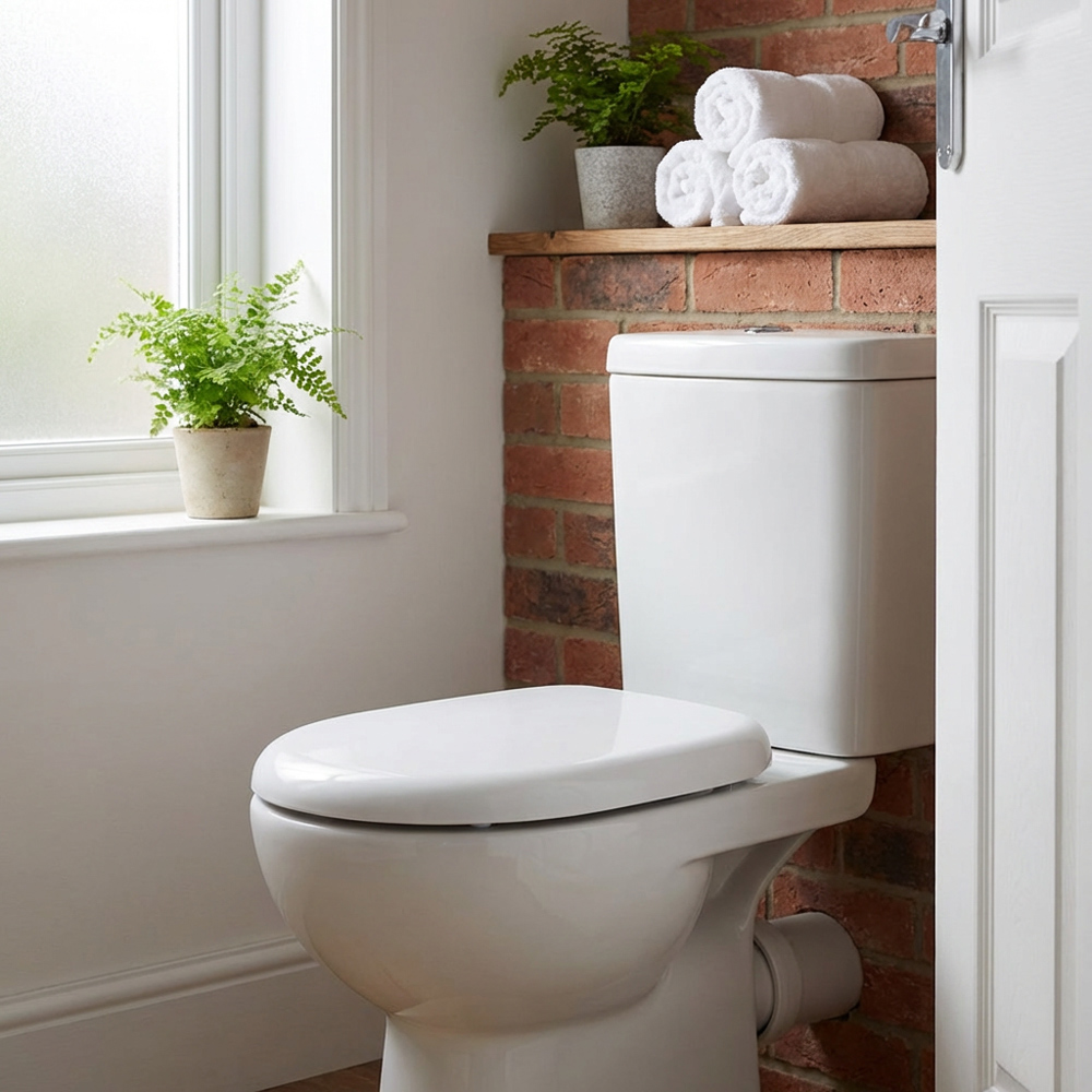 Abberley White Duroplast Toilet Seat Image 3