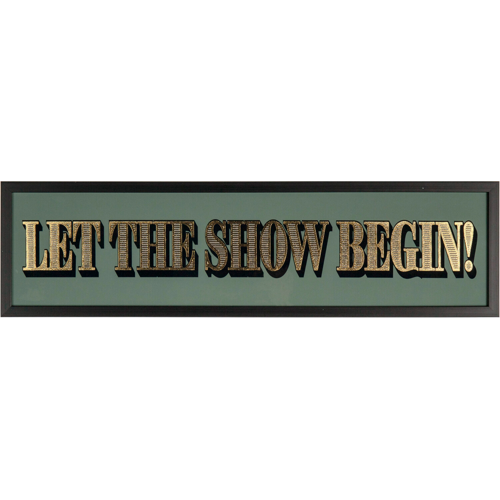 Let The Show Begin Wall Art Plaque Image 2