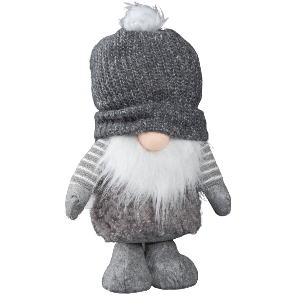 Samuel Alexander Large Grey Gonk with Bobbly Hat Christmas Decoration 40cm Image