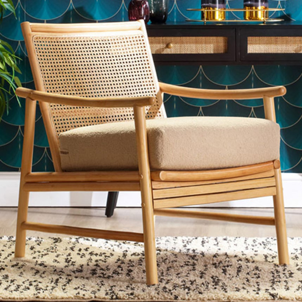 Desser Borneo Natural Boucle Rattan Chair Image 1