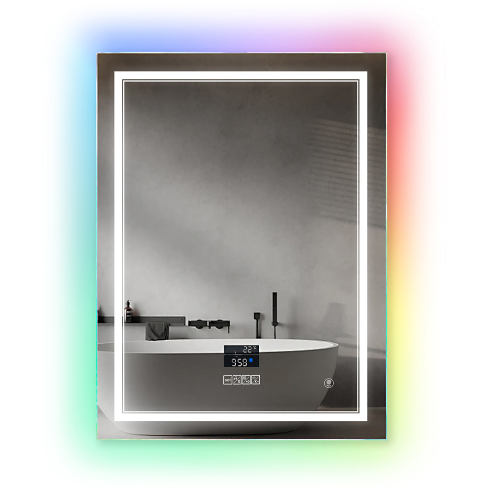 Ener-J Colour Changing LED Mirror with Bluetooth Speaker 70 x 50cm Image 1