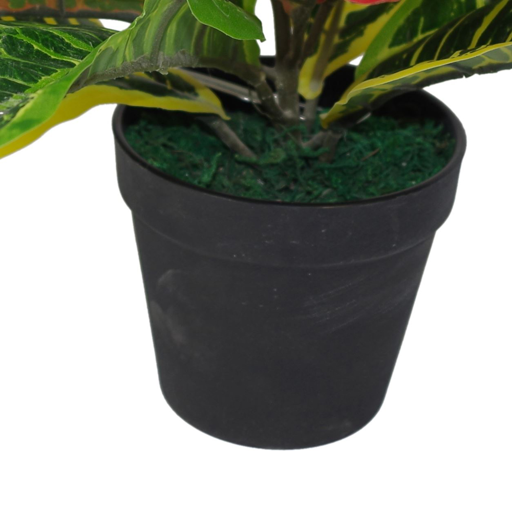 Leaf Tropical Croton Artificial Plant Pot 40cm Image 4