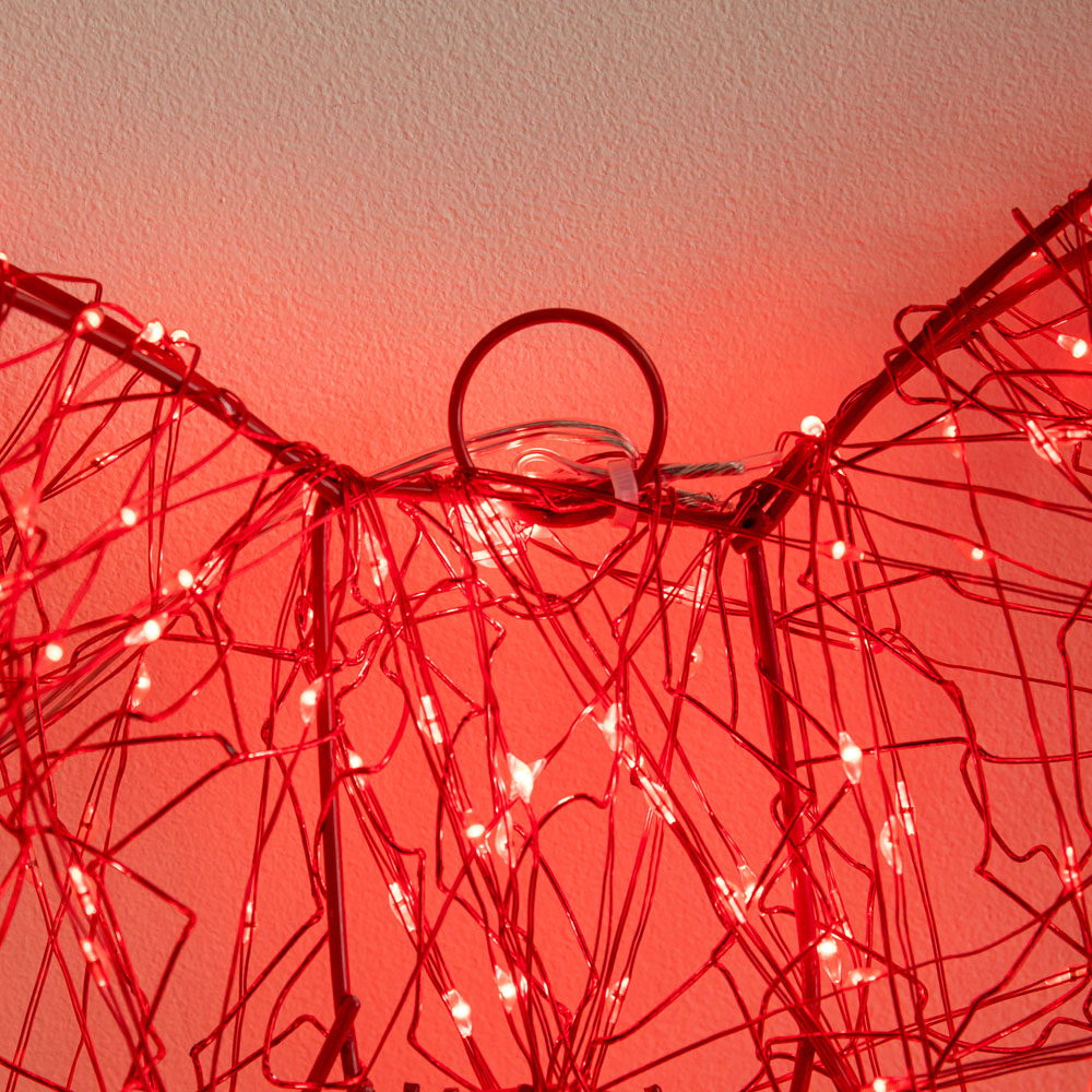 Samuel Alexander 650 Red LED Light-Up Red Christmas Bow 43cm Image 5