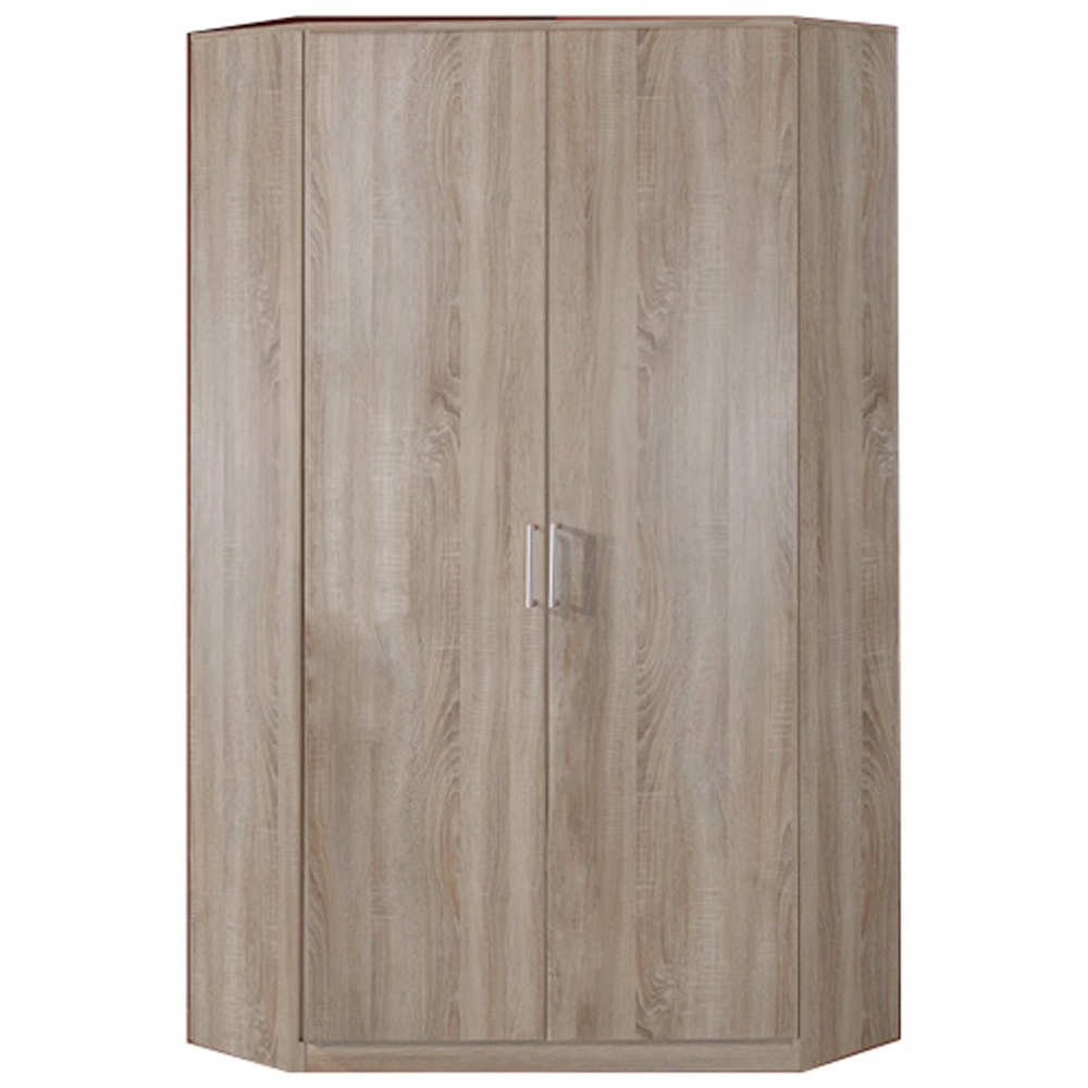 TJ'S Gerven 2 Door Oak Corner Wardrobe Image 2