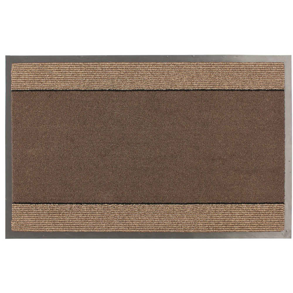 JVL Miracle Barrier Mat Brown 60 x 90cm Image 1