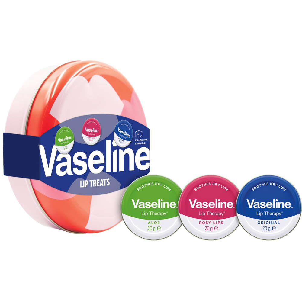 Vaseline Lip Iconic Tin Collection 3 Piece Gift Set 20g 3 Pack Image 6